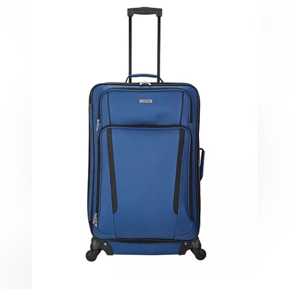 $239 TAG Freehold  28”Softside Spinner Luggage Suitcase DEEP BLUE travel bag - Picture 1 of 15